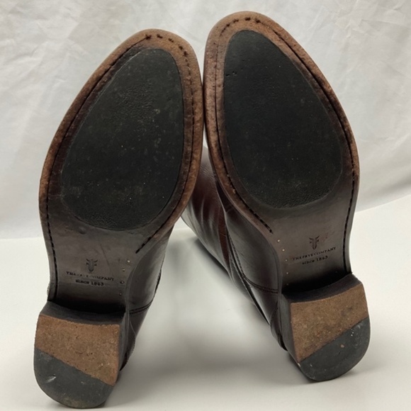 Frye Womens Lindsey Plate Tall Riding Boots Brown 6.5 - Picture 15 of 15